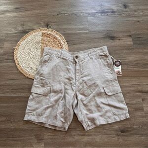 PANAMA JACK Linen Blend Mens Cargo Short NWT